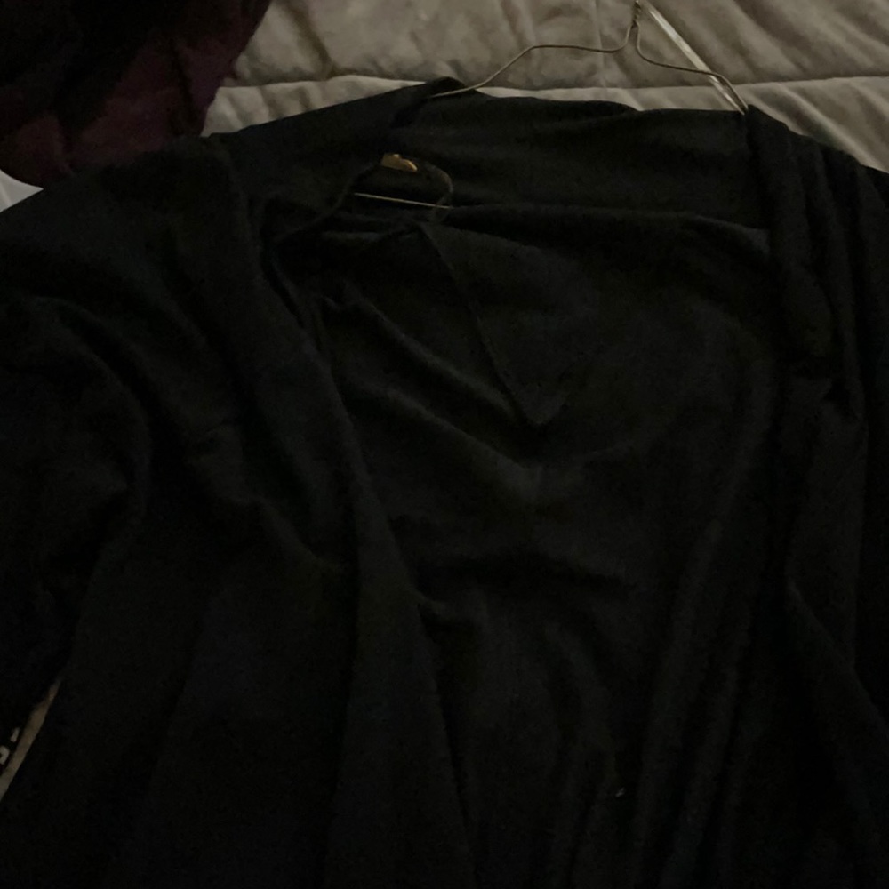 Black cardigan active life